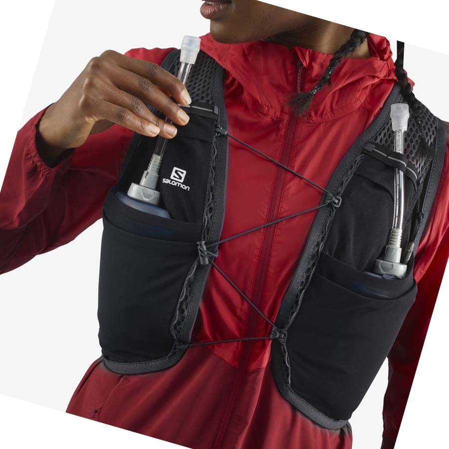 Salomon ACTIVE SKIN 8 Running Packs Dame Svarte | NO3347JPQ