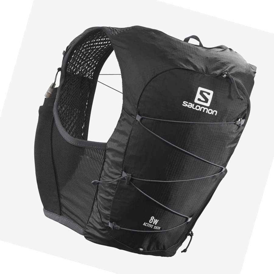 Salomon ACTIVE SKIN 8 Running Packs Dame Svarte | NO3347JPQ