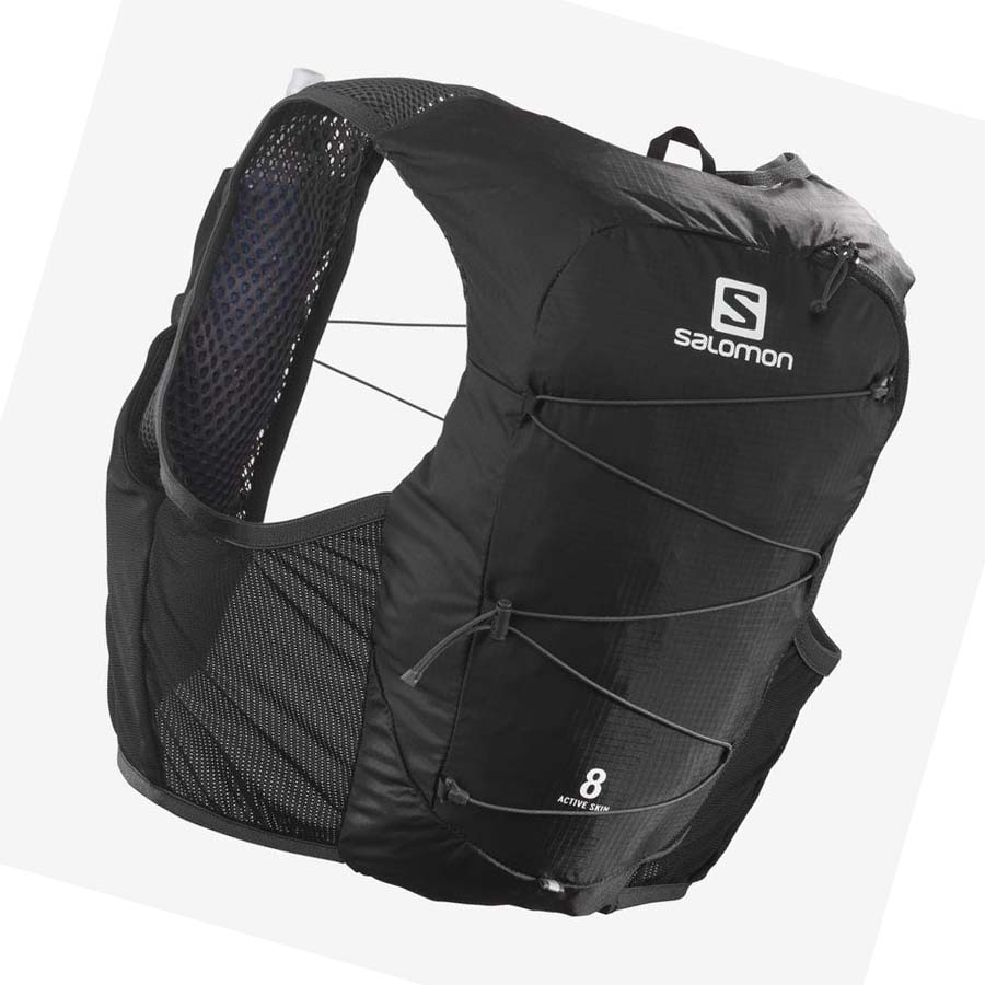 Salomon ACTIVE SKIN 8 Running Packs Dame Svarte | NO3350ZUT