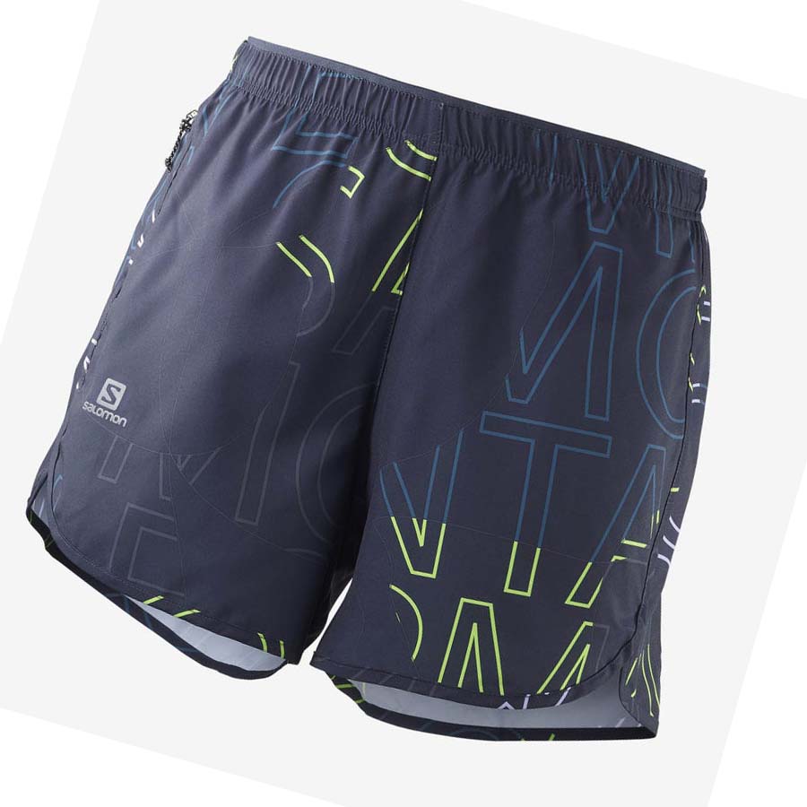 Salomon AGILE Shorts Dame Blå | NO3269KOR