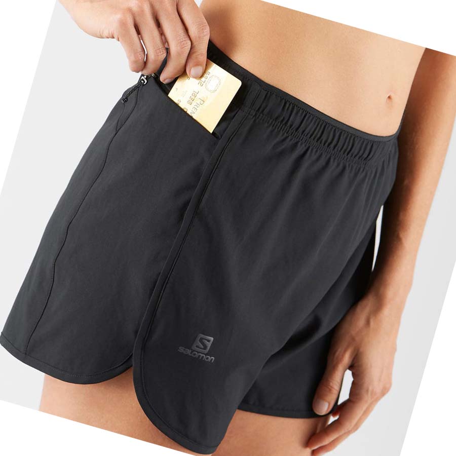 Salomon AGILE Shorts Dame Svarte | NO3267HAP