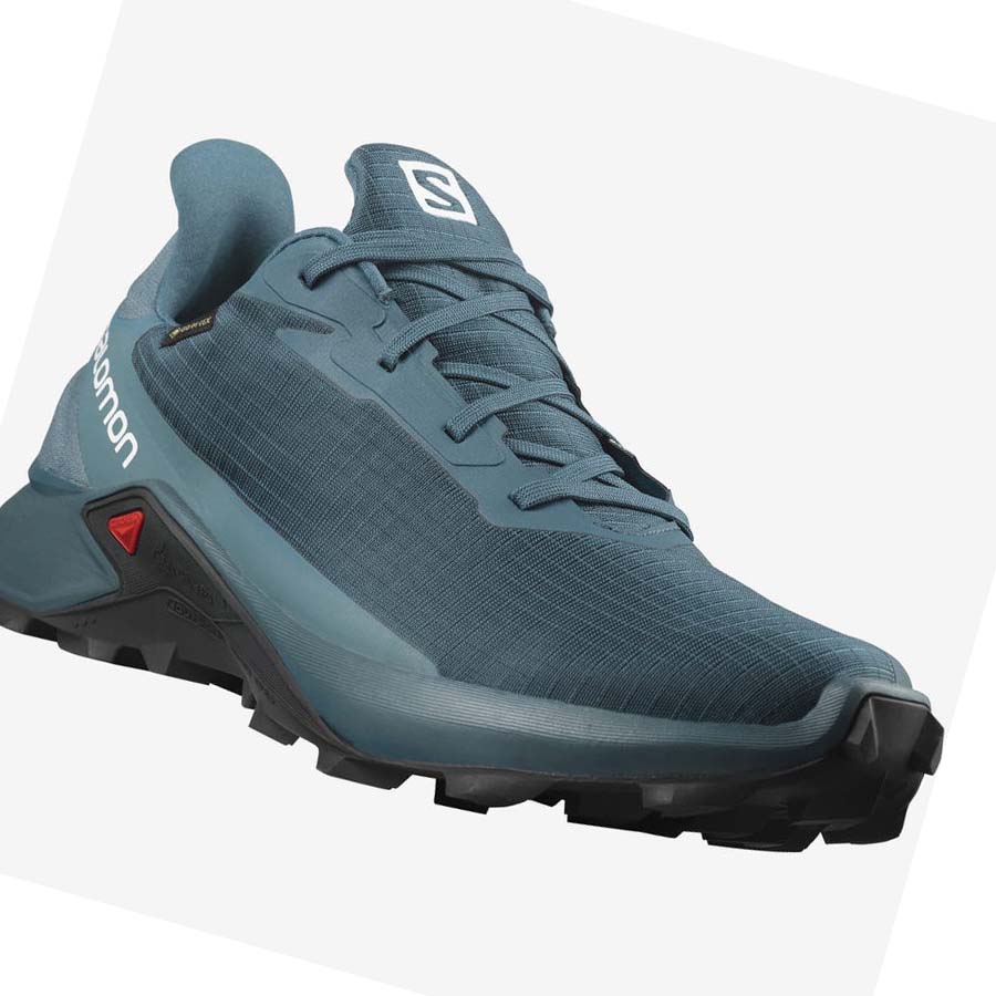 Salomon ALPHACROSS 3 GORE-TEX Trail Løpesko Herre Blå | NO2087RVD