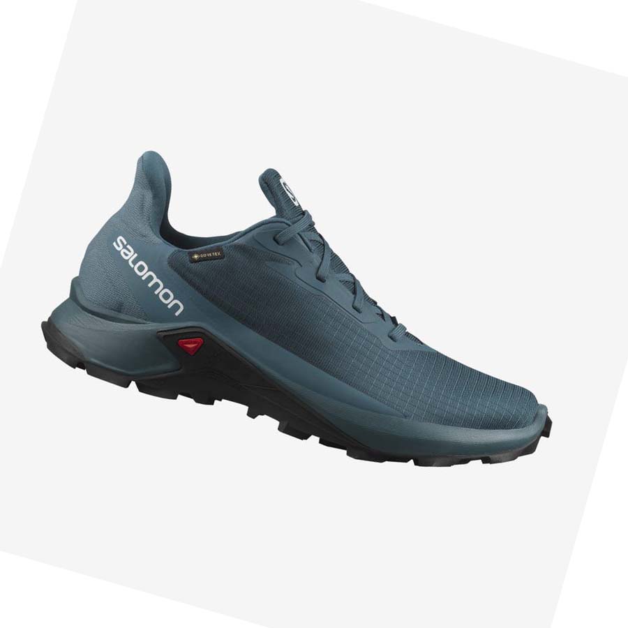 Salomon ALPHACROSS 3 GORE-TEX Trail Løpesko Herre Blå | NO2087RVD