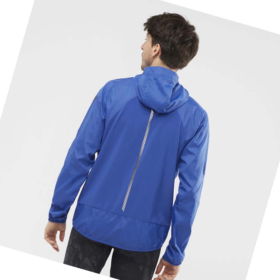 Salomon BONATTI CROSS WIND WINDBREAKERS Jakke Herre Blå | NO2360LIS