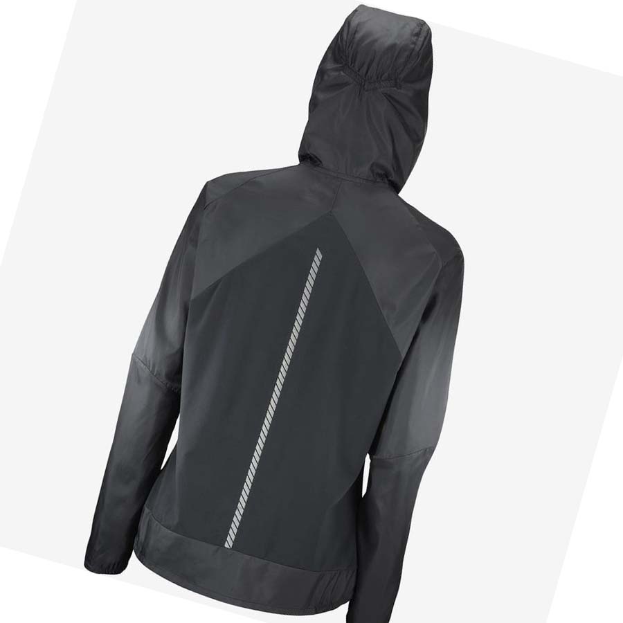 Salomon BONATTI CROSS WIND WINDBREAKERS Jakke Dame Svarte | NO3160DFM