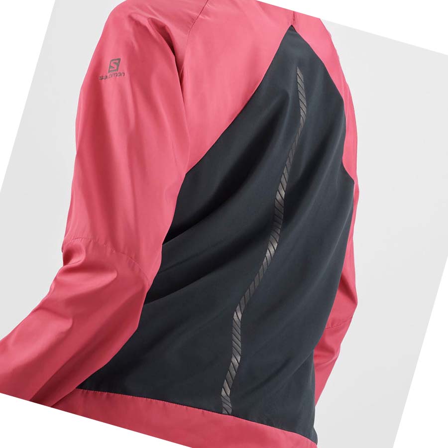 Salomon BONATTI CROSS WIND WINDBREAKERS Jakke Dame Rød | NO3161FDN