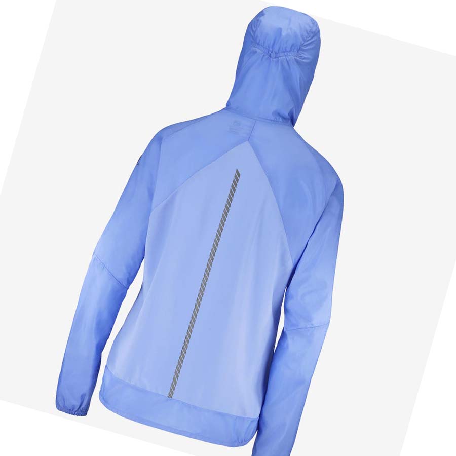 Salomon BONATTI CROSS WIND WINDBREAKERS Jakke Dame Blå | NO3162GSO