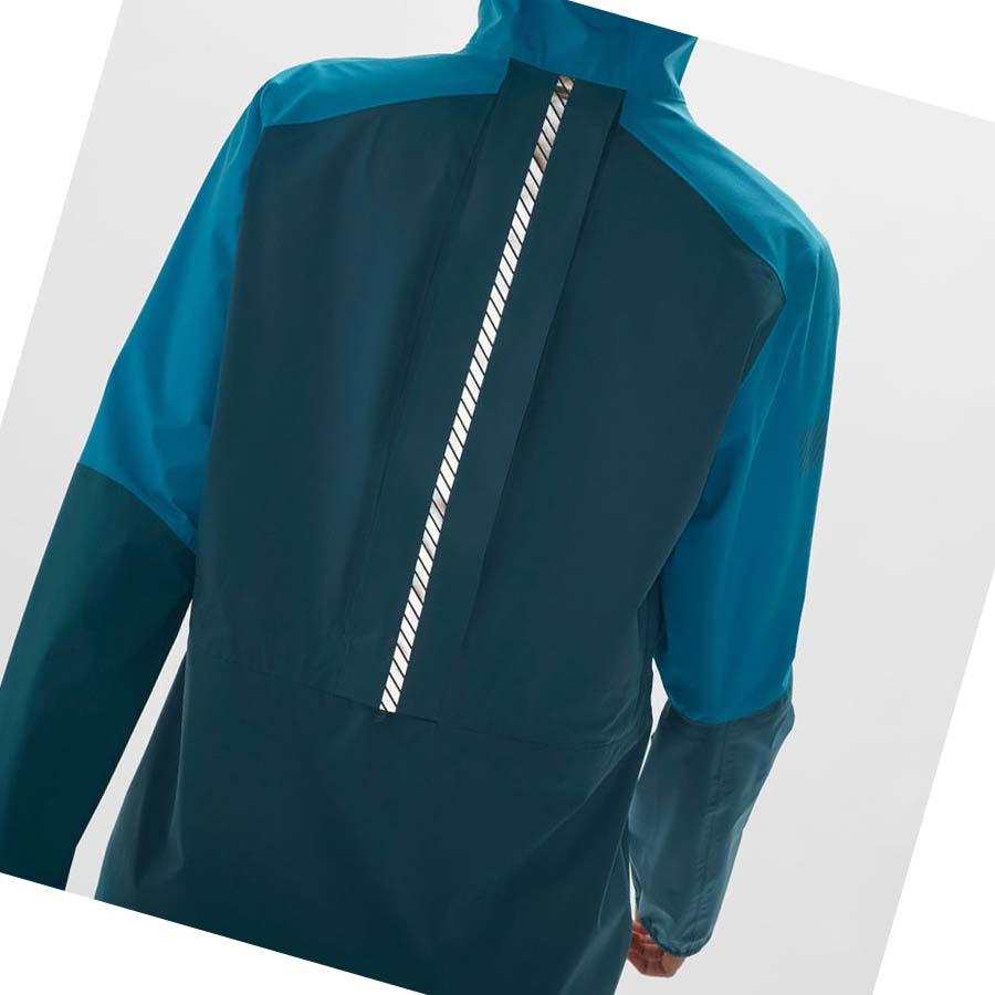 Salomon BONATTI TRAIL WATERPROOF Jakke Dame Blå | NO3131PJJ