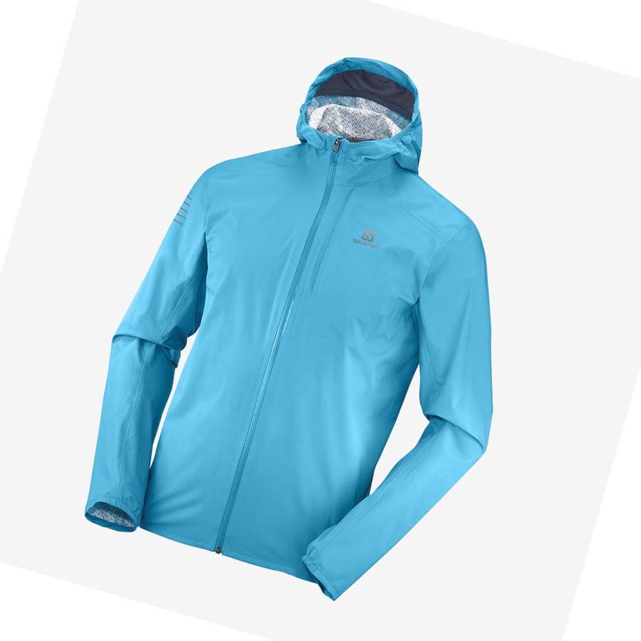 Salomon BONATTI WATERPROOF 2.5L Jakke Herre Blå | NO2352AHK