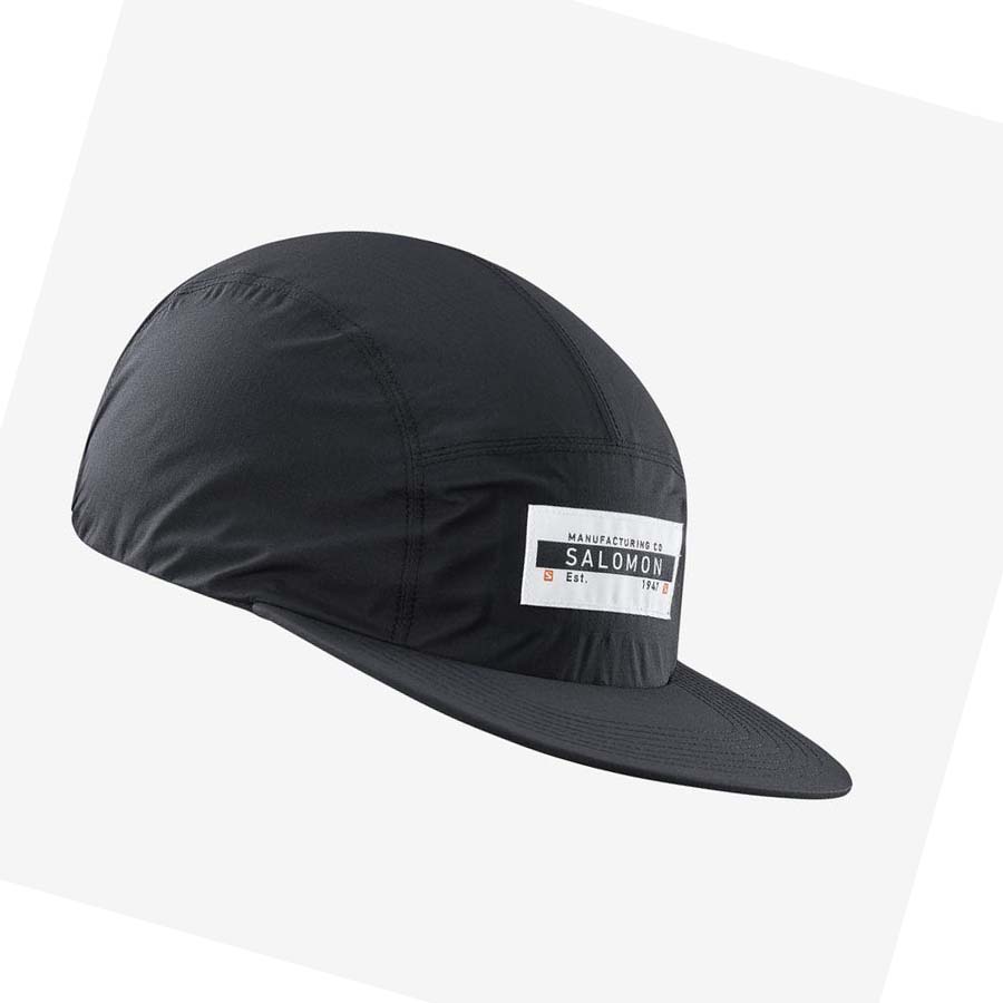 Salomon BONATTI WATERPROOF FIVE PANEL Hatt Dame Svarte | NO3454ZUT