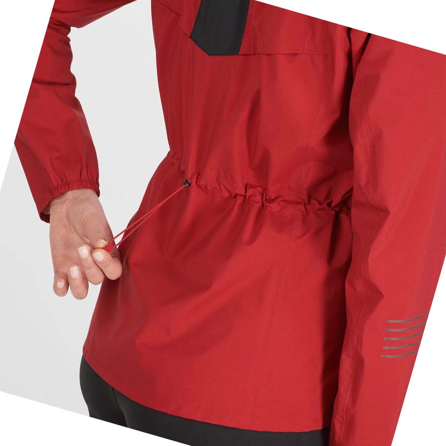 Salomon BONATTI WATERPROOF Jakke Dame Rød | NO3149QMA