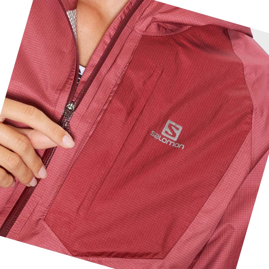 Salomon BONATTI WATERPROOF Jakke Dame Rød | NO3153DFM