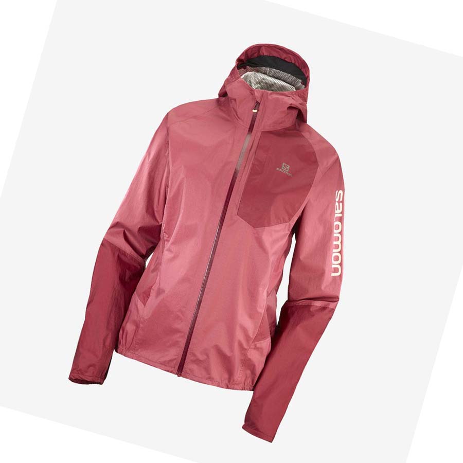 Salomon BONATTI WATERPROOF Jakke Dame Rød | NO3153DFM