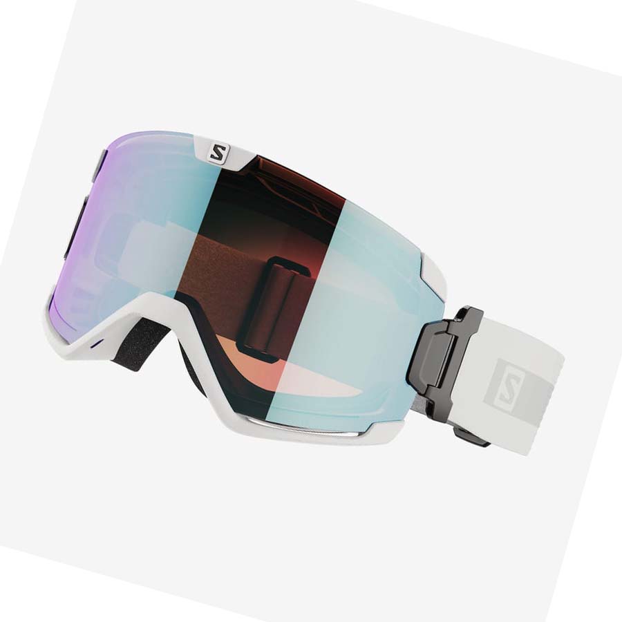 Salomon COSMIC PHOTOCHROMIC Beskyttelsesbriller Herre Hvite | NO2705MQZ