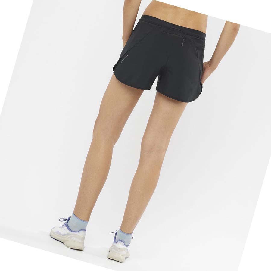 Salomon CROSS 2IN1 Shorts Dame Svarte | NO3283YXF