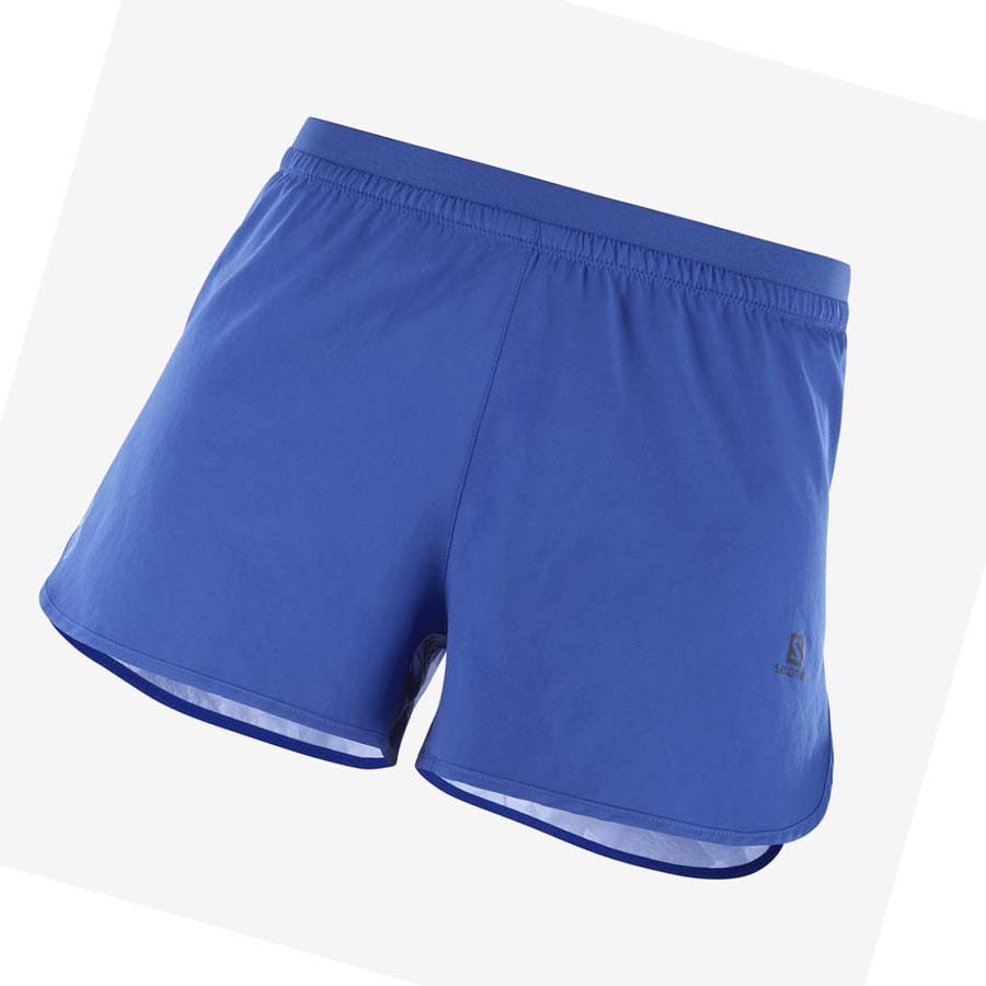 Salomon CROSS 3\'\' Shorts Dame Marineblå | NO3275BEX