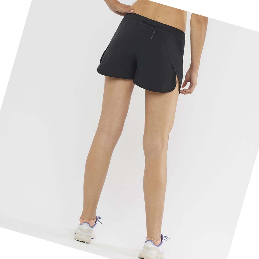 Salomon CROSS 3'' Shorts Dame Svarte | NO3274VRW