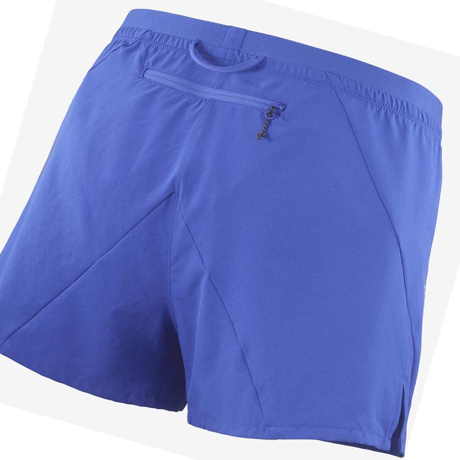 Salomon CROSS 3'' Shorts Herre Blå | NO2450TCE