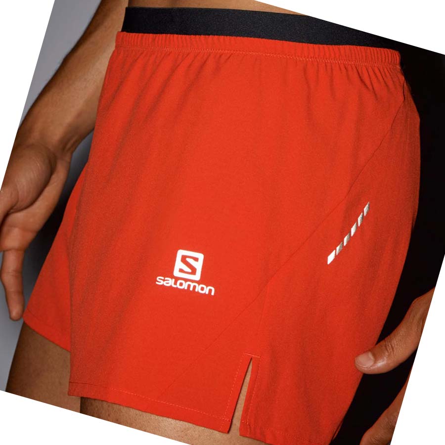 Salomon CROSS 3'' Shorts Herre Oransje | NO2451YXF