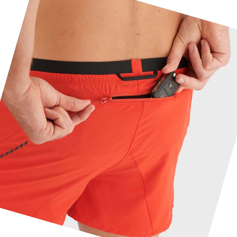 Salomon CROSS 3'' Shorts Herre Oransje | NO2451YXF