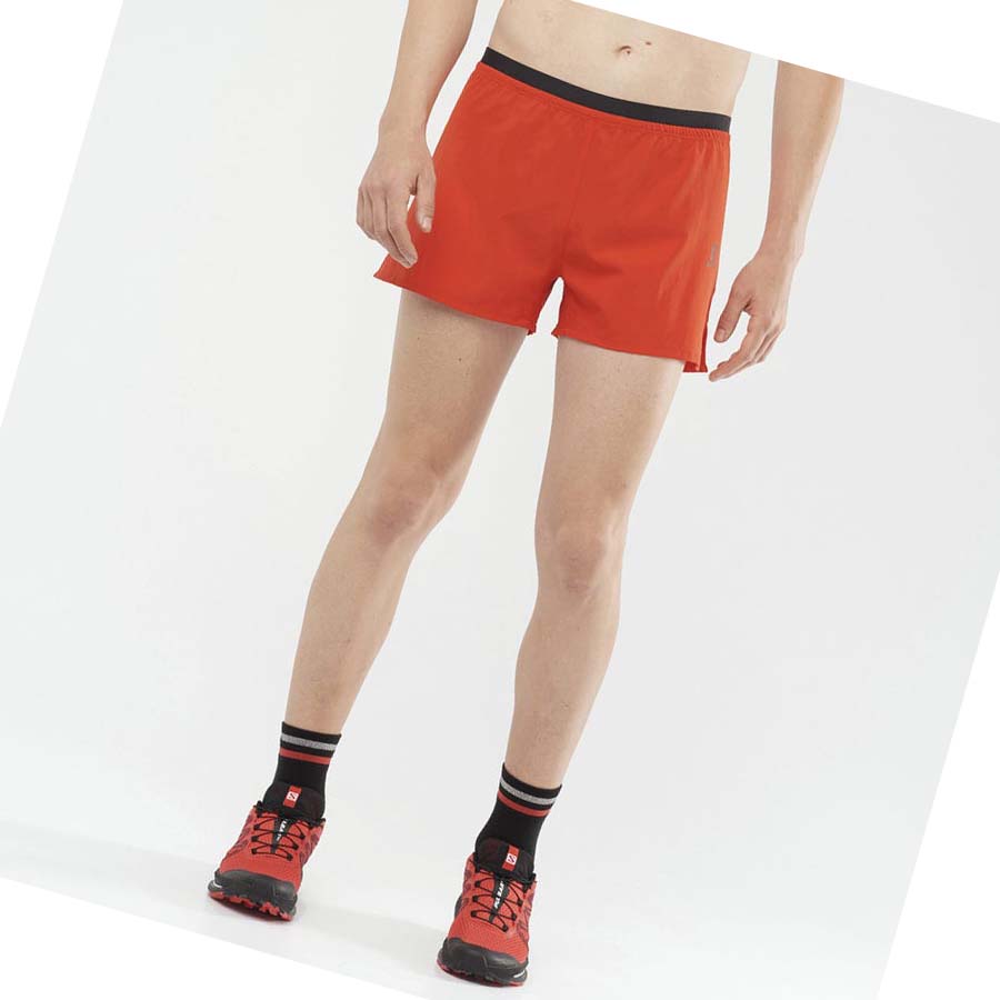 Salomon CROSS 3'' Shorts Herre Oransje | NO2451YXF