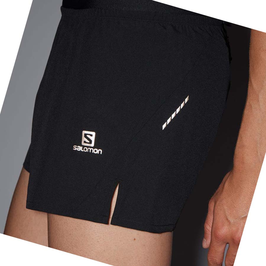 Salomon CROSS 3'' Shorts Herre Svarte | NO2449RVD