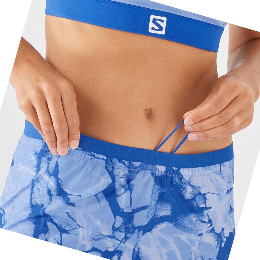 Salomon CROSS 5'' Shorts Dame Mint | NO3278QMA