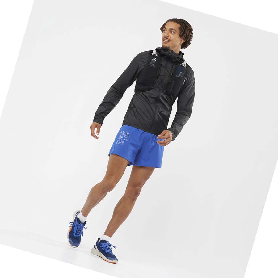 Salomon CROSS 5'' Shorts Herre Blå | NO2458SGL