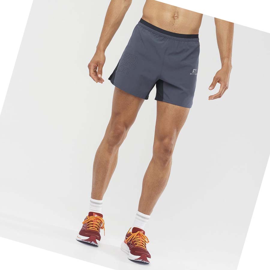 Salomon CROSS 5'' Shorts Herre Grå | NO2459DFM