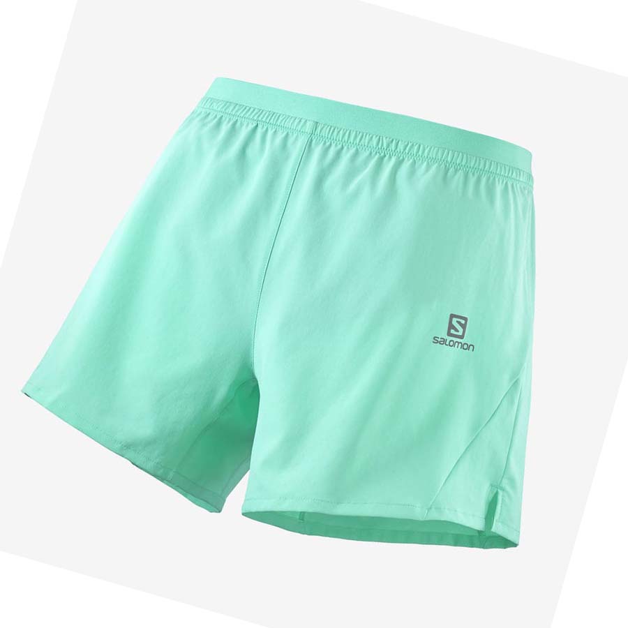 Salomon CROSS 5\'\' Shorts Herre Mint | NO2457AHK