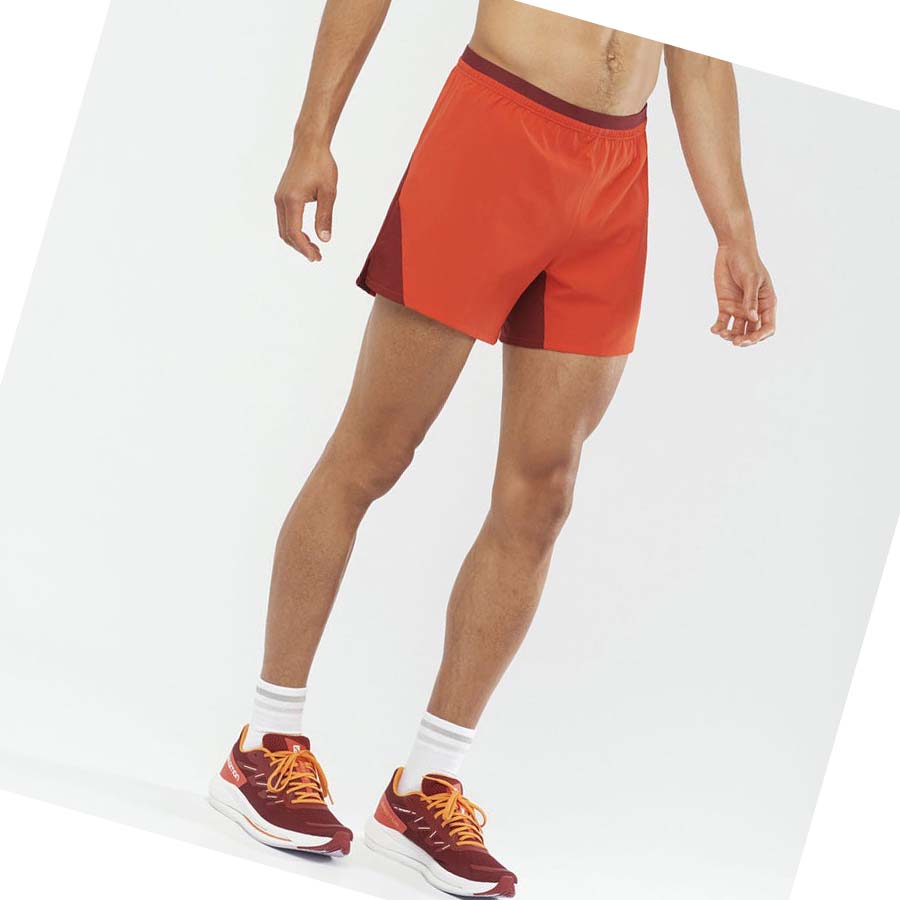 Salomon CROSS 5'' Shorts Herre Oransje | NO2456AHK