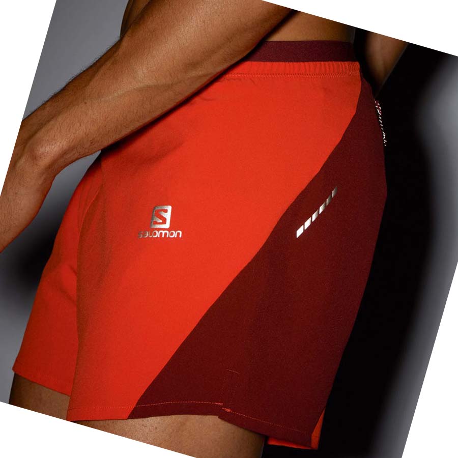 Salomon CROSS 5'' Shorts Herre Oransje | NO2456AHK