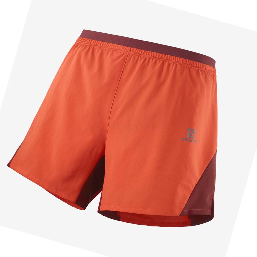 Salomon CROSS 5\'\' Shorts Herre Oransje | NO2456AHK