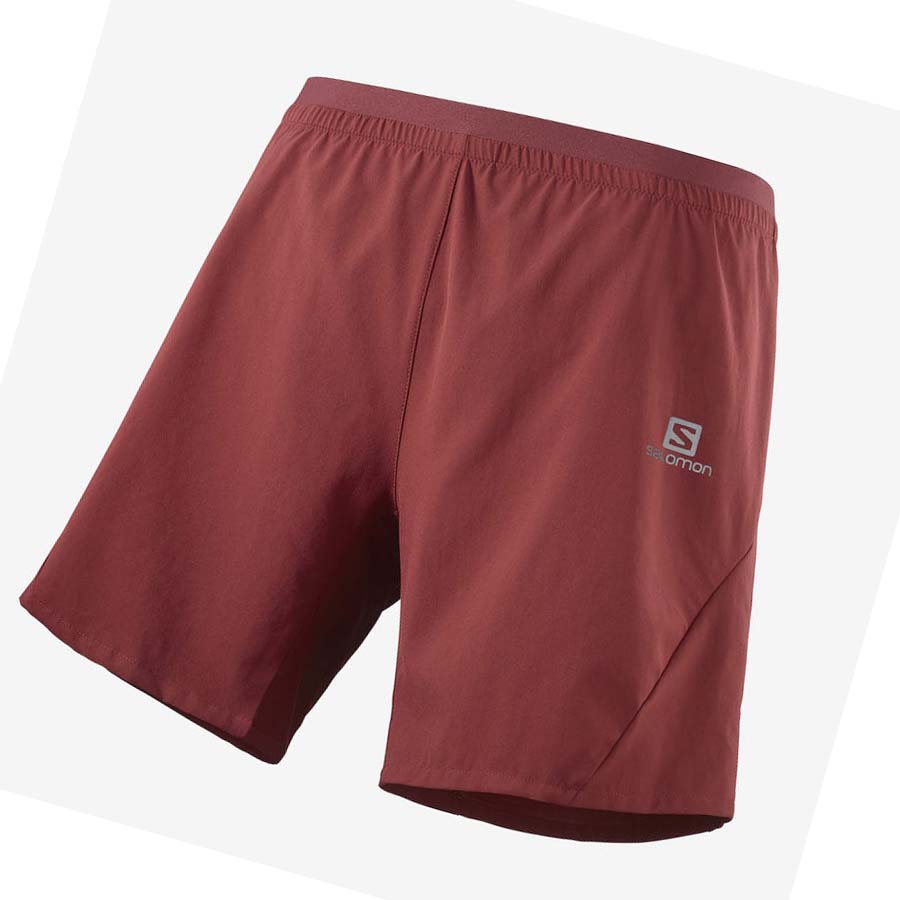 Salomon CROSS 7\'\' Shorts Herre Rød | NO2460FDN