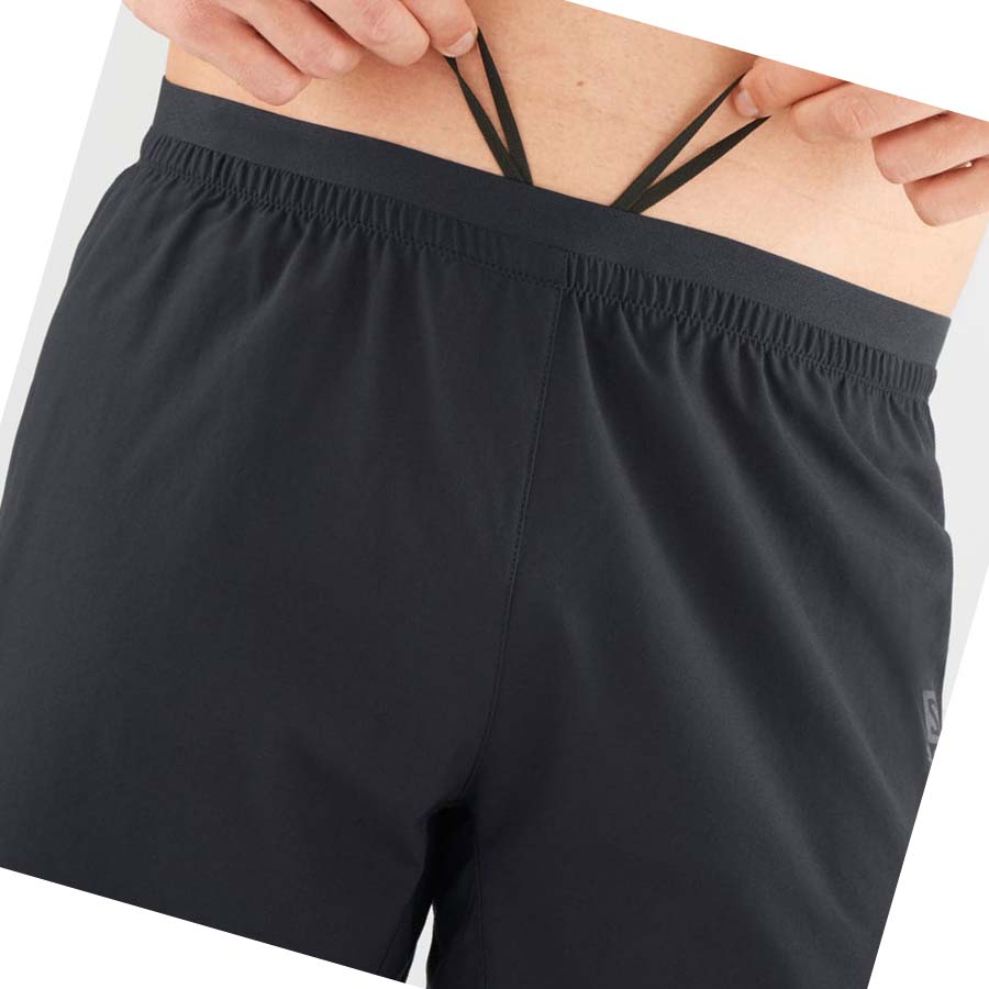 Salomon CROSS 7'' Shorts Herre Svarte | NO2462HAP