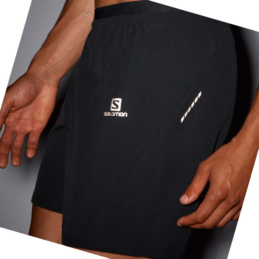 Salomon CROSS 7'' Shorts Herre Svarte | NO2462HAP