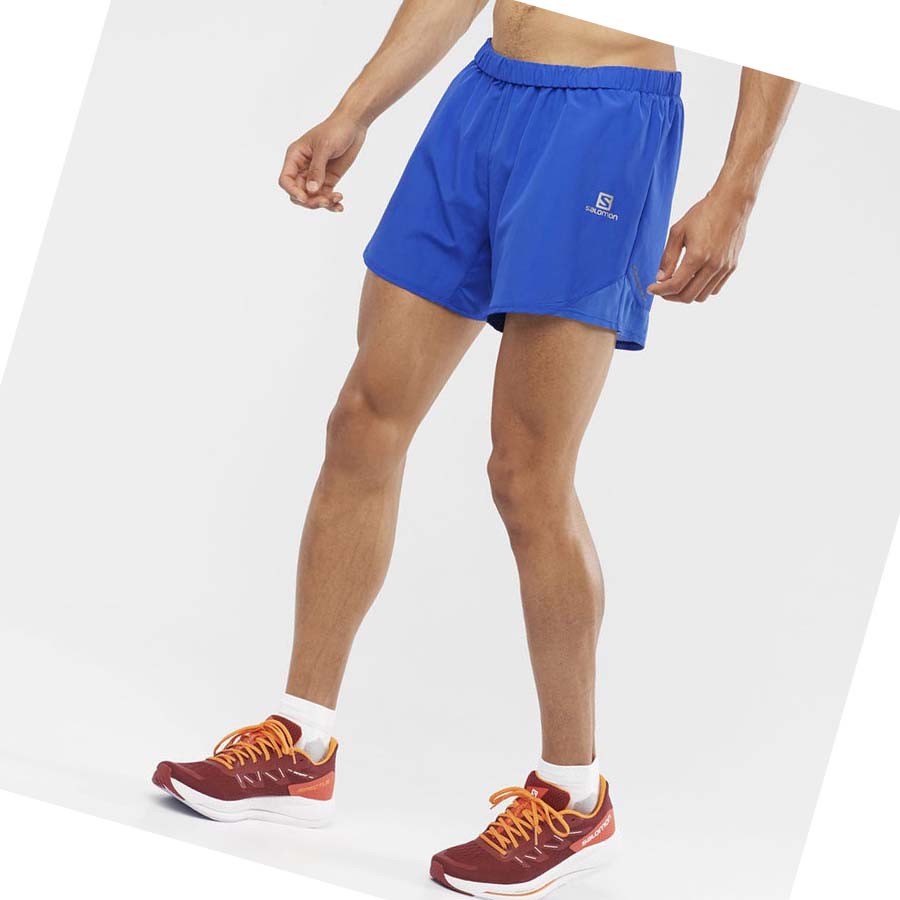 Salomon CROSS REBEL 5'' Shorts Herre Blå | NO2448EBC