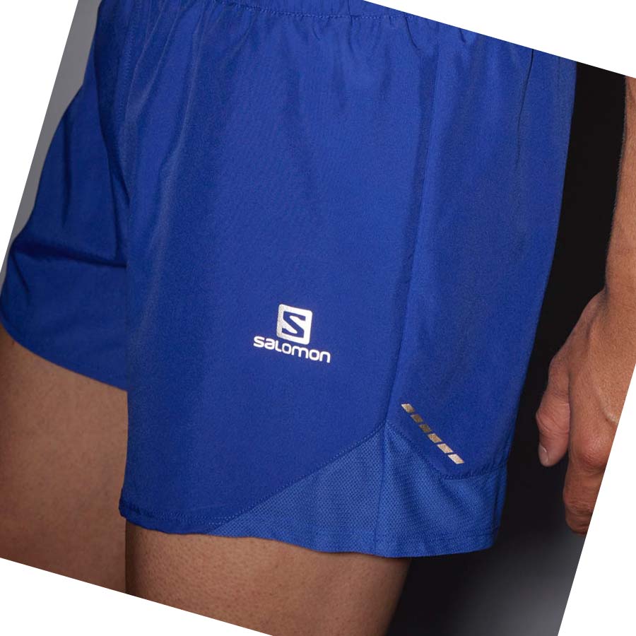 Salomon CROSS REBEL 5'' Shorts Herre Blå | NO2448EBC