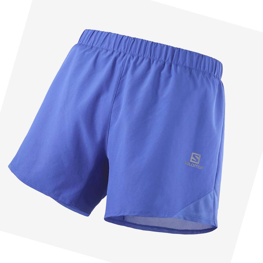 Salomon CROSS REBEL 5\'\' Shorts Herre Blå | NO2448EBC