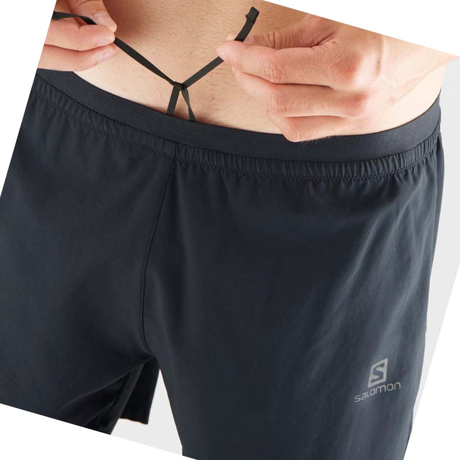 Salomon CROSS TWINSKIN Shorts Herre Svarte | NO2473QMA