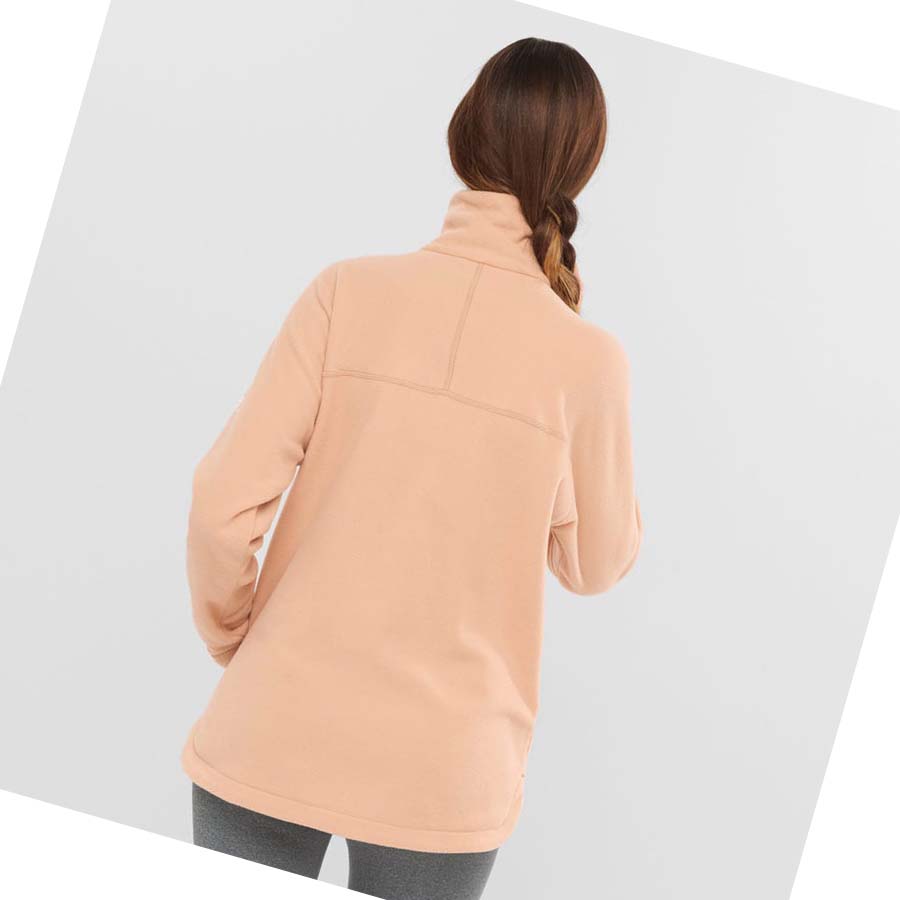 Salomon ESSENTIAL COSY FLEECE Hettegensere Dame Rosa | NO3105JPQ