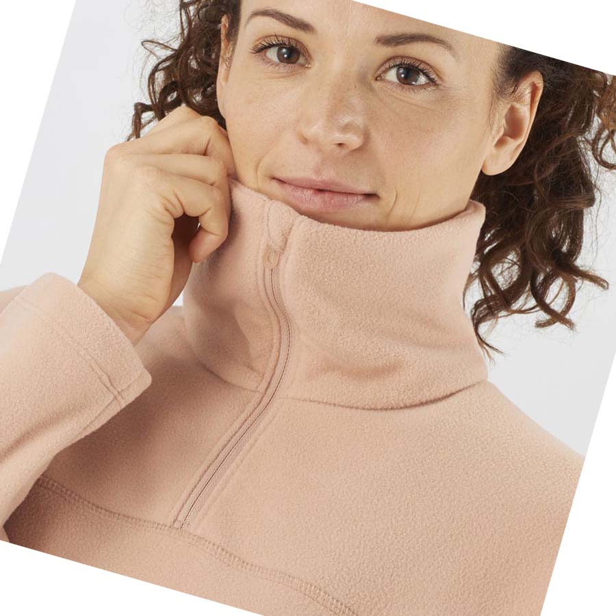 Salomon ESSENTIAL COSY FLEECE Hettegensere Dame Rosa | NO3105JPQ