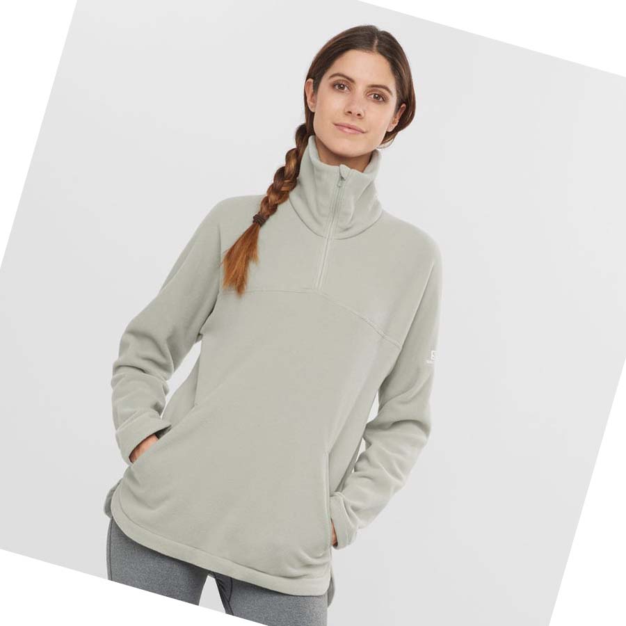 Salomon ESSENTIAL COSY FLEECE Hettegensere Dame Hvite | NO3108DFM