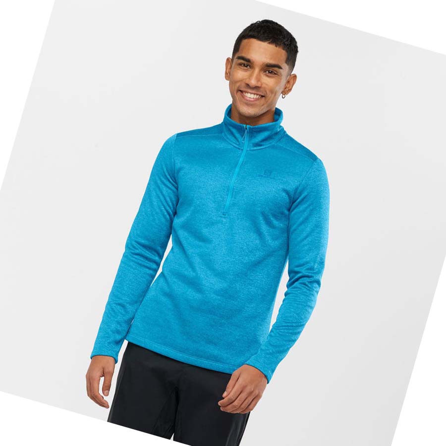 Salomon ESSENTIAL LIGHTWARM SEAMLESS Hettegensere Herre Blå | NO2418BEX