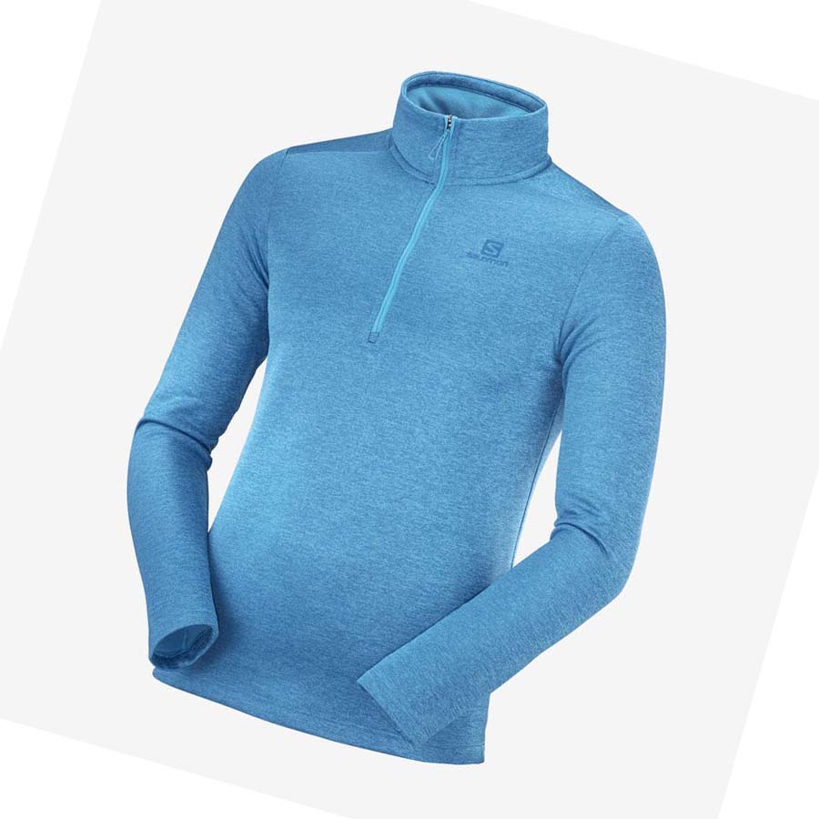 Salomon ESSENTIAL LIGHTWARM SEAMLESS Hettegensere Herre Blå | NO2418BEX