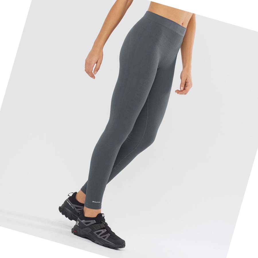 Salomon ESSENTIAL SEAMLESS Bukse Dame Svarte | NO3248CTV