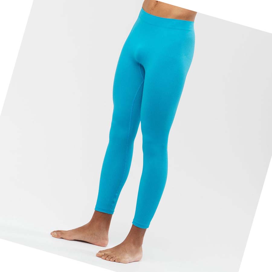 Salomon ESSENTIAL SEAMLESS Bukse Herre Blå | NO2433FDN