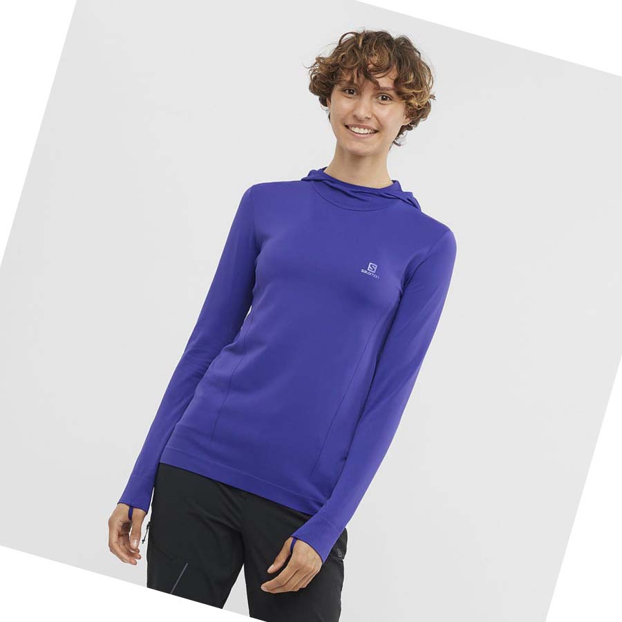 Salomon ESSENTIAL SEAMLESS Hettegensere Dame Lilla | NO3094BEX