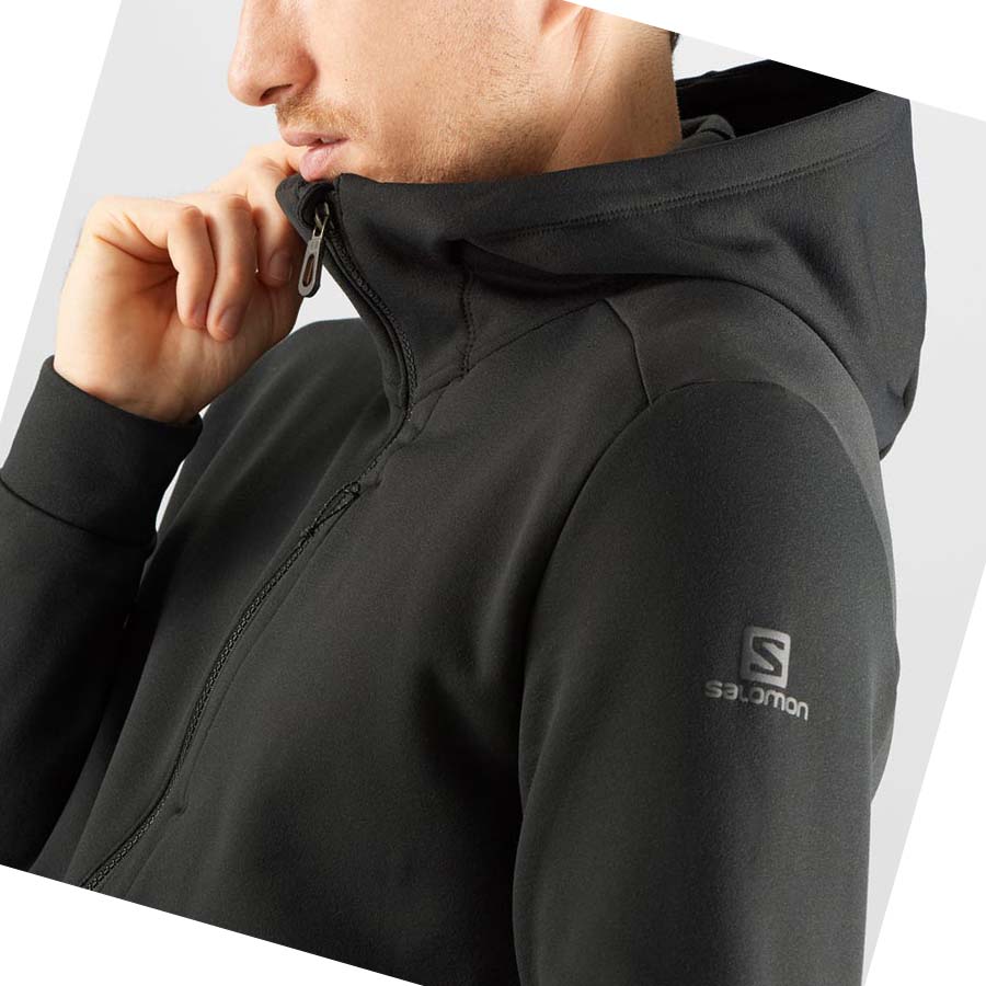 Salomon ESSENTIAL WARM FLEECE Hettegensere Herre Svarte | NO2428HAP