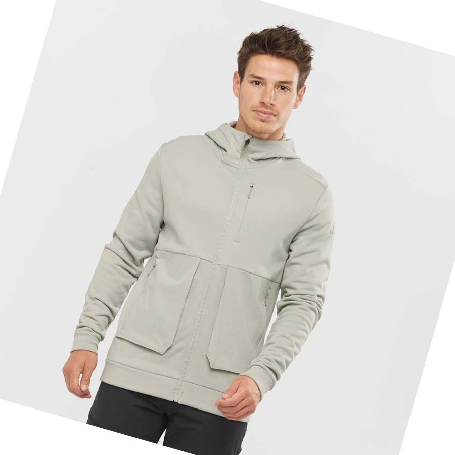 Salomon ESSENTIAL WARM FLEECE Hettegensere Herre Beige | NO2429JPQ